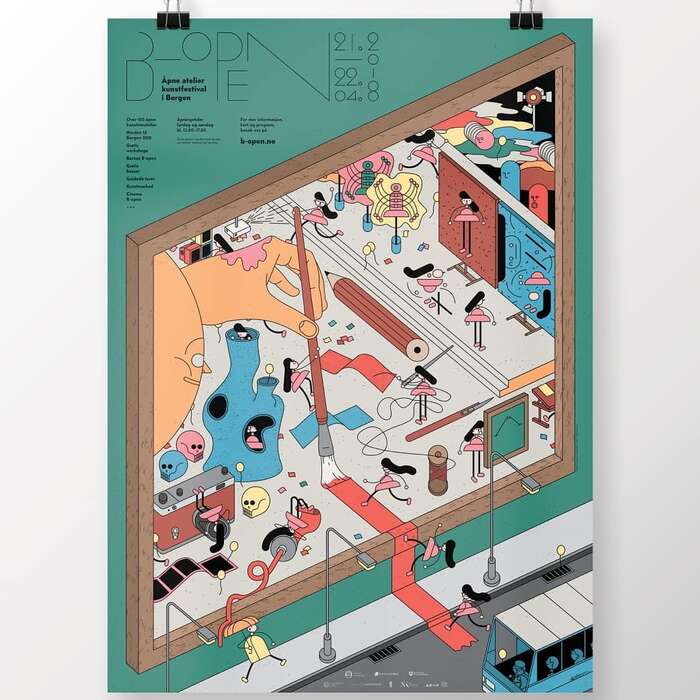 B-Open Art Festival identity (2018) 1