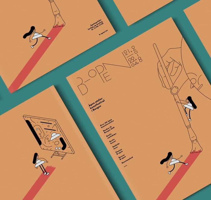 B-Open Art Festival identity (2018) 2