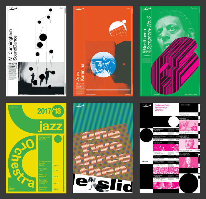 Bureau Grot makes an appearance on the “jazz orchestra” poster.