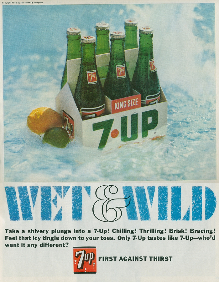 “Wet & Wild” ads for Seven-Up 4