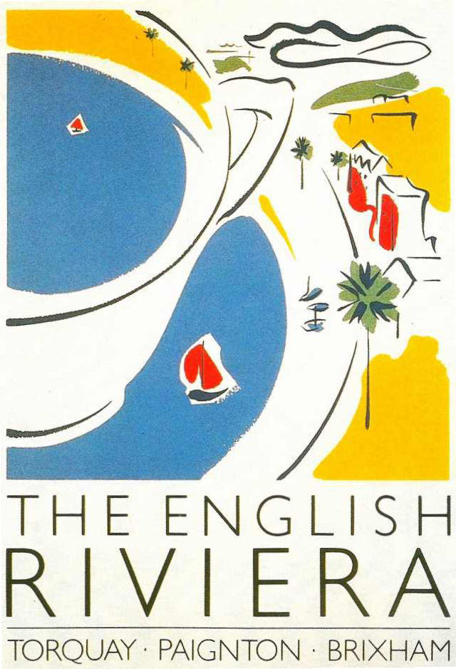 The English Riviera tourism posters - Fonts In Use