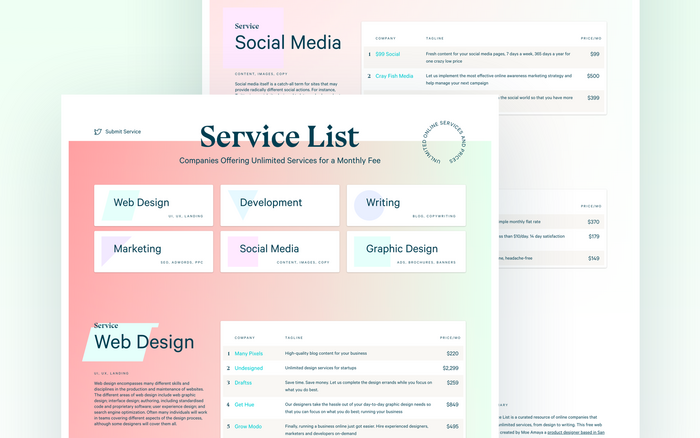 Service List