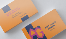 Alexander Girard monogram business card (fictional)