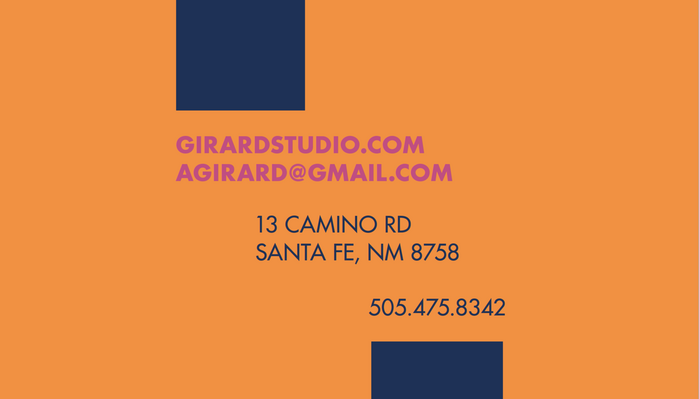 Alexander Girard monogram business card (fictional) 3