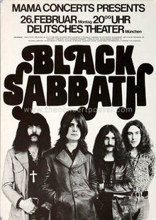 Black Sabbath 1973 tour posters