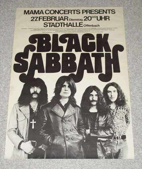 Black Sabbath 1973 tour posters 2