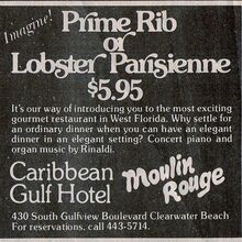 Caribbean Gulf Hotel newspaper ad
