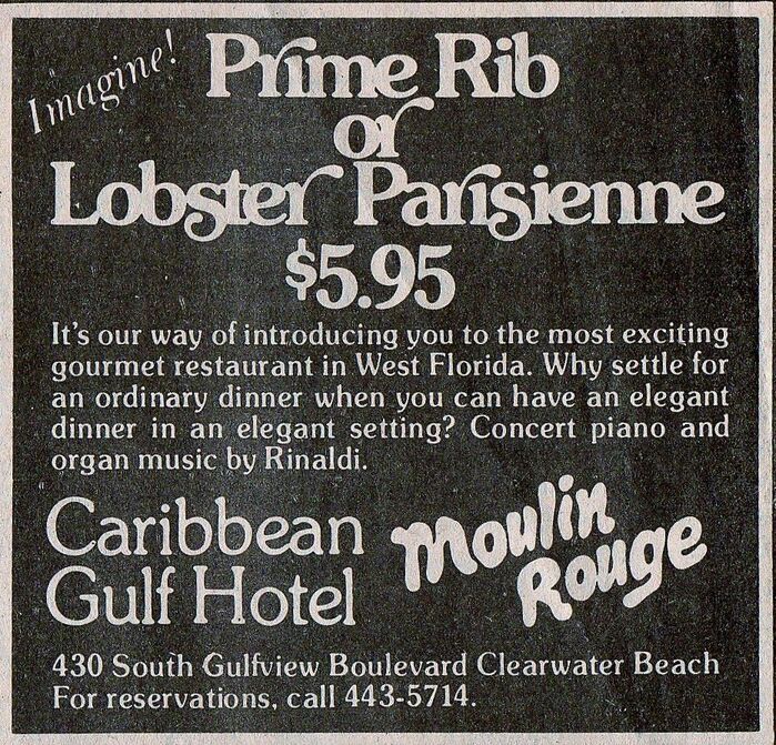 Caribbean Gulf Hotel newspaper ad 1