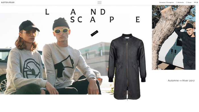 Website, autumn/winter 2017