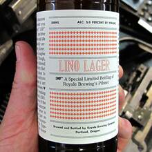Lino Lager beer label
