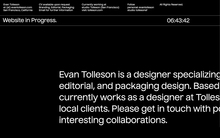 Evan Tolleson portfolio