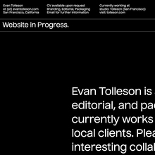 Evan Tolleson portfolio