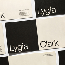 Invitation for Lygia Clark at Luhring Augustine