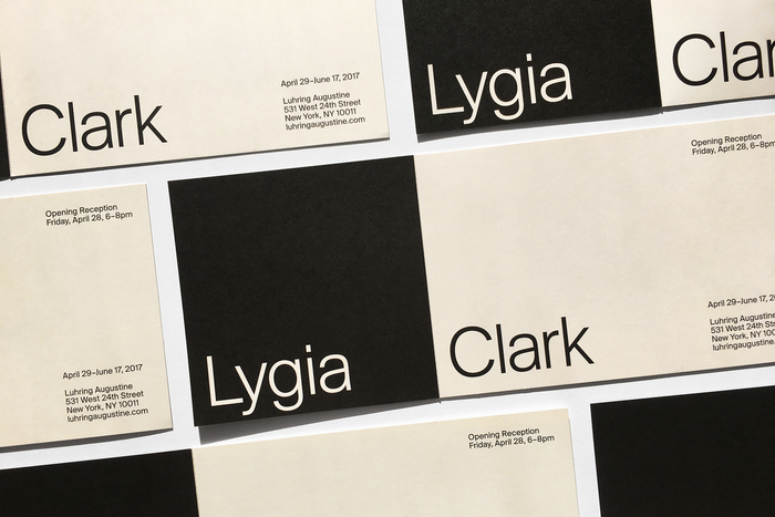 Invitation for Lygia Clark at Luhring Augustine 1