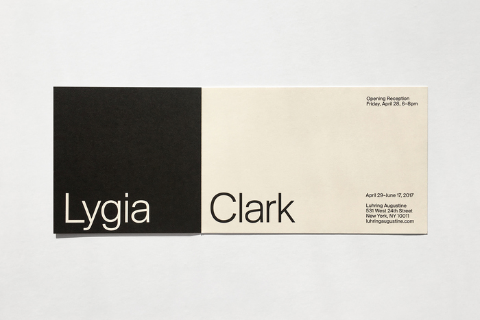 Invitation for Lygia Clark at Luhring Augustine 3