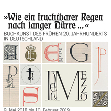 <cite>»Wie ein fruchtbarer Regen nach langer Dürre …«</cite> exhibition poster