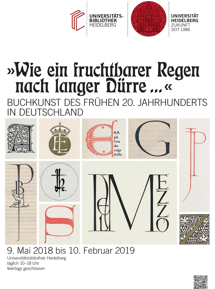 »Wie ein fruchtbarer Regen nach langer Dürre …« exhibition poster