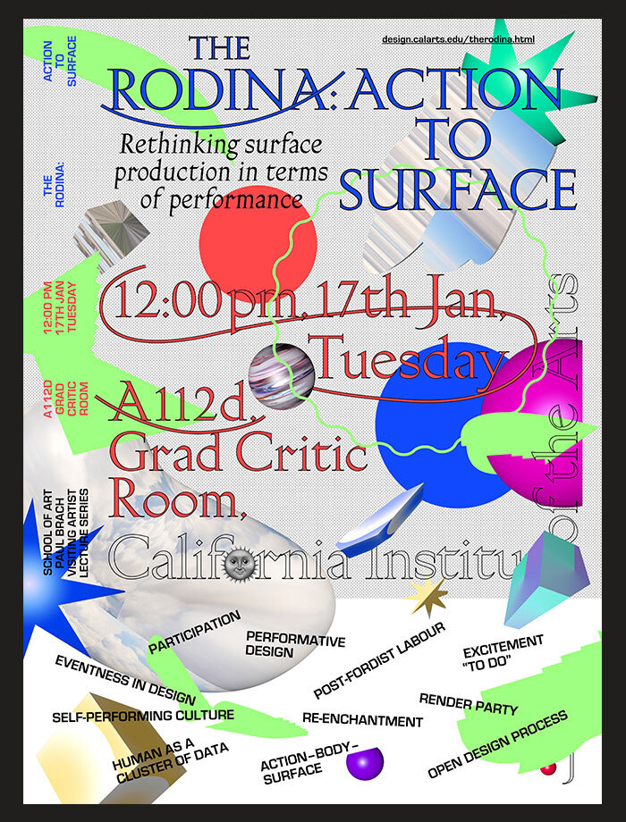 The Rodina Lecture: Action to Surface 1