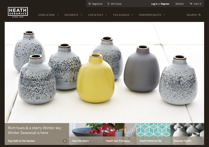 Heath Ceramics Website 2