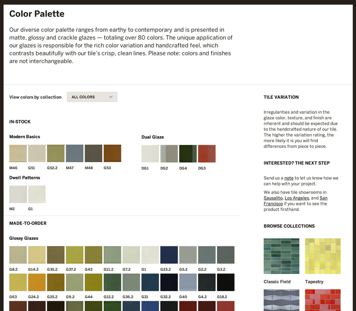 Heath Ceramics Website 4