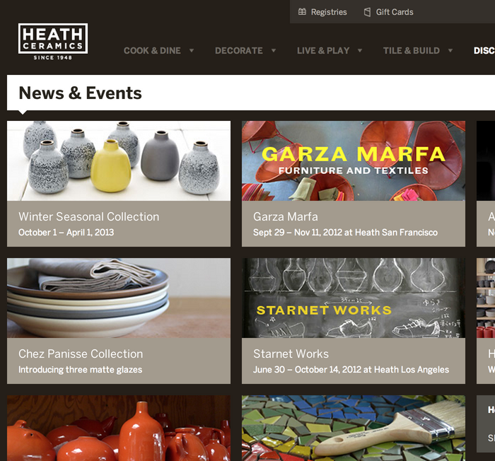 Heath Ceramics Website 6