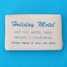 Holiday Motel Fresno soap wrapper