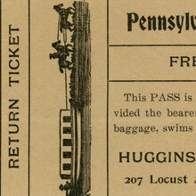 Free Pennsylvania Railroad Pass, Huggins the Tailor