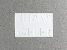 Tiffany Bähler business card