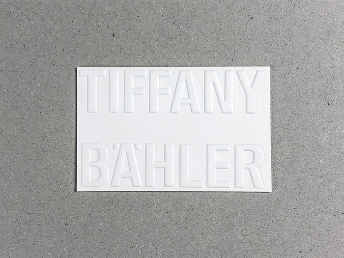 Tiffany Bähler business card 1