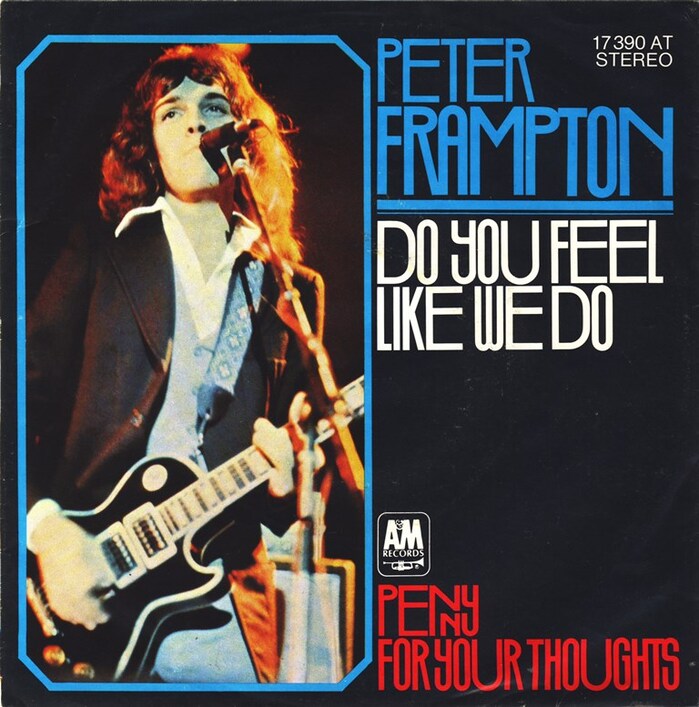 Peter Frampton – “Do You Feel Like We Do” / “Penny For Your Thoughts” single cover