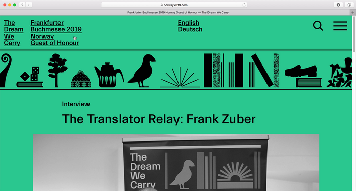 The Dream We Carry / Norway 2019 website 7