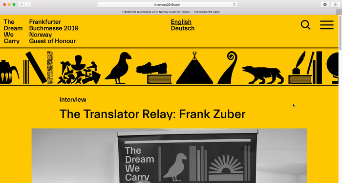 The Dream We Carry / Norway 2019 website 9