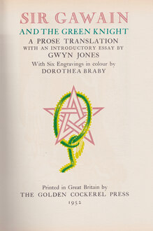 <cite>Sir Gawain and the Green Knight </cite>title page