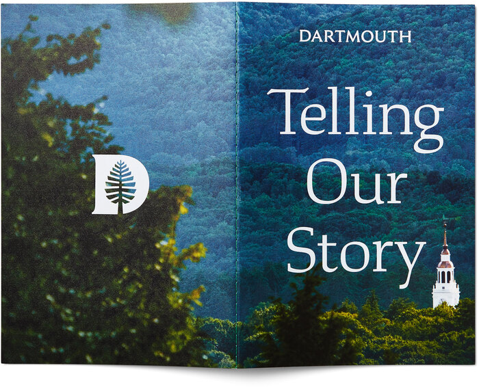A booklet announcing the new identity