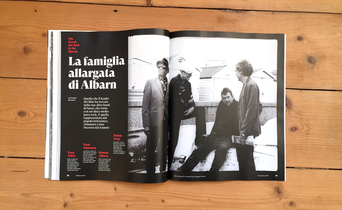 Rolling Stone Italia, issue 11, November 2018, p.&nbsp;78-79