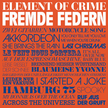 Element of Crime – <cite>Fremde Federn</cite> album art