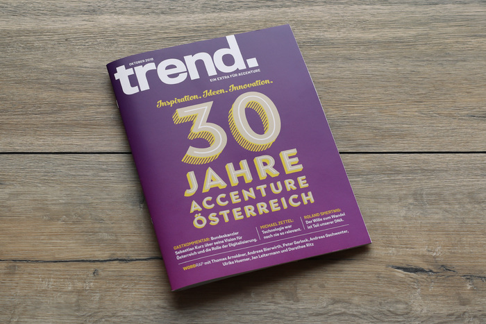 Trend extra cover, “30 Jahre Accenture Österreich”