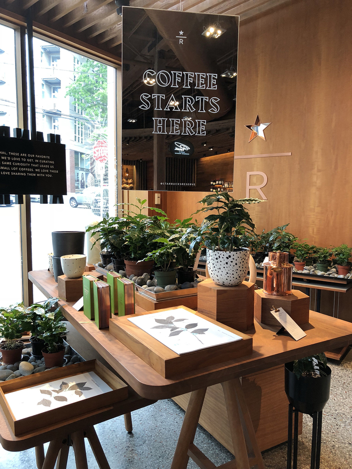 Display in the Starbucks Reserve Roastery, Seattle