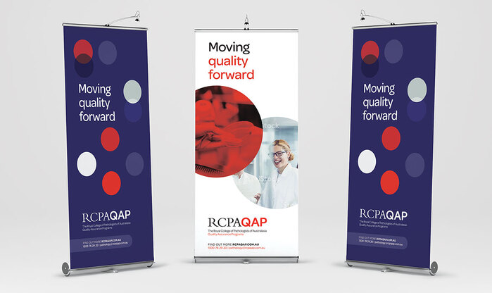 Roll-up banners for conferences and other events.