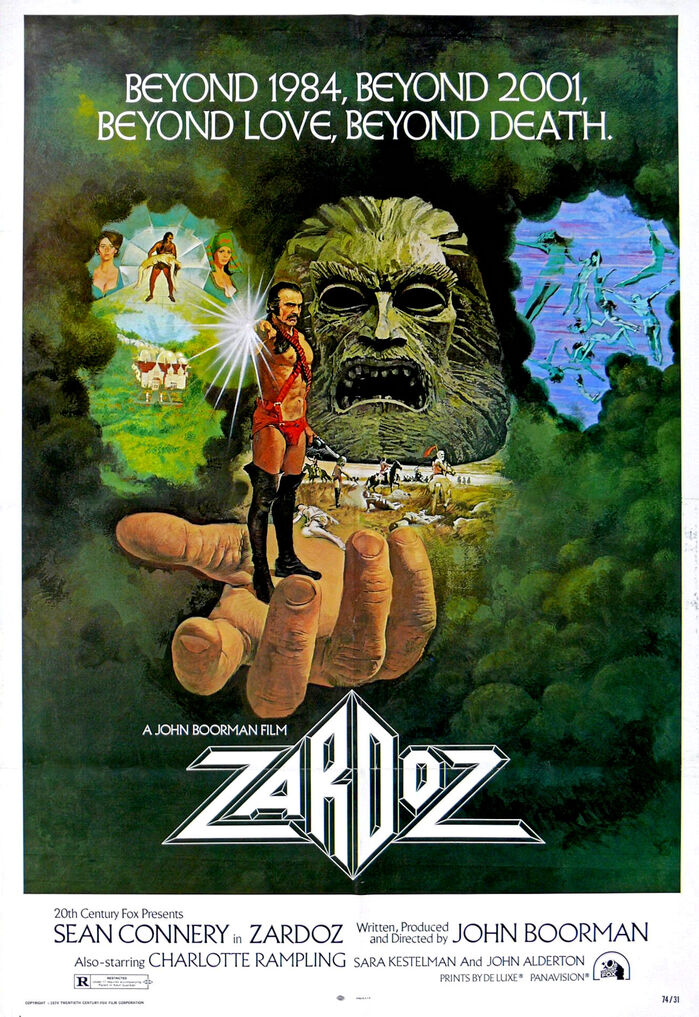 Zardoz (1974) movie poster and trailer 1
