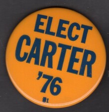 Jimmy Carter 1976 presidential campaign buttons