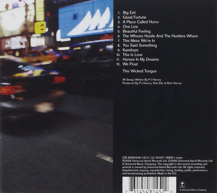 CD back cover