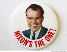 Richard Nixon 1968 presidential campaign buttons