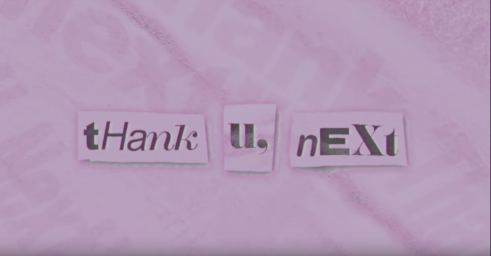 Ariana Grande, “thank u, next” lyric video - Fonts In Use