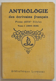 <cite>Anthologie des écrivains français</cite>, Bibliothèque Larousse