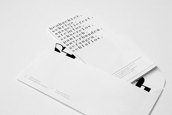 Flyer and envelope