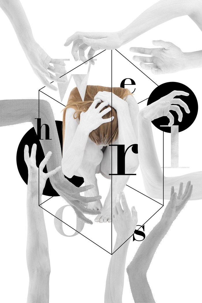 Collage for “wehrlos” (defenseless)