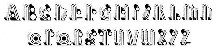 Glyph set of Allsorts as shown in an undated catalog by Face. Scan courtesy of Mathieu Triay – thanks!