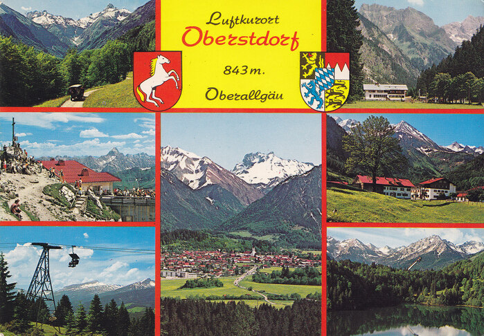 Luftkurort Oberstdorf postcard