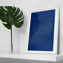 Lunar calendar / moon phases 2019 poster